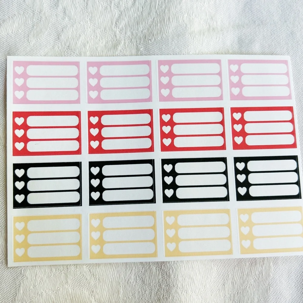 Planner sticker set Sushi Wok Pho task sheets set of 5 stickers & 1 card NEW